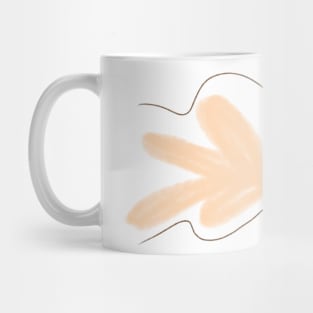 Yellow orange watercolor abstract art design Mug